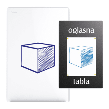 rocada BELA magnetna TABLA 55x75cm SkinBoard + Starter pribor RD-6419X