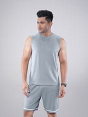 PANTONECLO Moški komplet brezrokavnik in kratke hlače za telovadnico, L