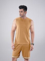 PANTONECLO Moški komplet brezrokavnik in kratke hlače za telovadnico, L