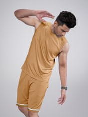 PANTONECLO Moški komplet brezrokavnik in kratke hlače za telovadnico, L