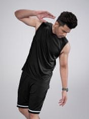 PANTONECLO Moški komplet brezrokavnik in kratke hlače za telovadnico, M