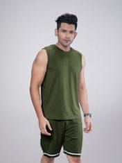 PANTONECLO Moški komplet brezrokavnik in kratke hlače za telovadnico, S