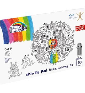 Rayher.	 Blok risalni A3, 20 strani, 70 g