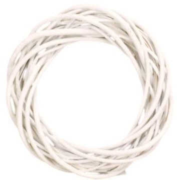 Rayher.	 Venec pleten, bel, 20 cm x 6 cm