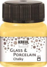 Rayher.	 Barva za porcelan in steklo, Chalky 20 ml Yellow Safran