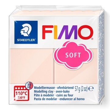 Rayher.	 FIMO Soft 57g, 43 pale pink