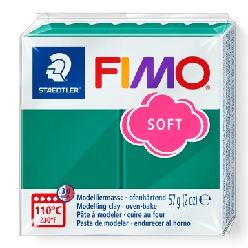 Rayher.	 FIMO Soft 57g, 56 emerald