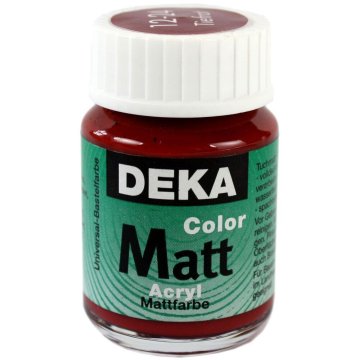 Rayher.	 Akrilna barva DEKA ColorMatt 25 ml temno rdeča