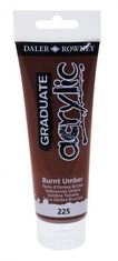 Daler Rowney Akrilna barva Graduate 120 ml, žgana umbra
