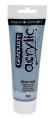 Daler Rowney Akrilna barva Graduate 120 ml, srebrna