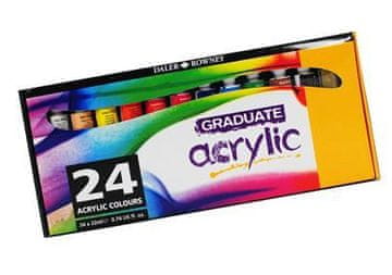 Daler Rowney Graduate akrilne barve set 24x22ml
