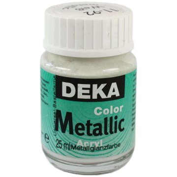 Rayher.	 Akrilna barva Deka ColorMetallic 25 ml bela