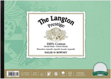 Daler Rowney Blok akvarelni Langton Prestige 35,5x25,4 cm, 300g, CP, 12 listni