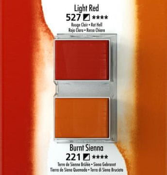 Daler Rowney Akvarelna barva Aquafine set 2 light red/burnt sienna