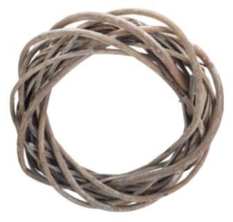 Rayher.	 Venec pleten, siv, 20 cm x 6 cm