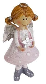 Rayher.	 Angel keramični z zvezdico 11.5cm
