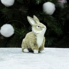 Rayher.	 Zajček, 11cm, rjavo bel, premium kvaliteta