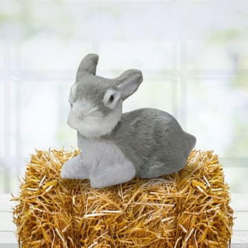 Rayher.	 Zajček, siv, 6cm,premium kvaliteta