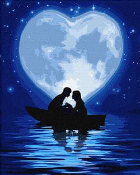 Rayher.	 Slikanje po številkah, A kiss under the moon, 40x50 cm