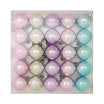 Rayher.	 Božične kroglice Pastel 4cm, set 25