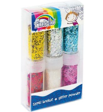 Rayher.	 Bleščice, set 6 x 10 g, mešane