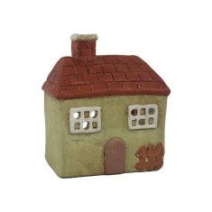 Rayher.	 Svečnik, hišica, zelena