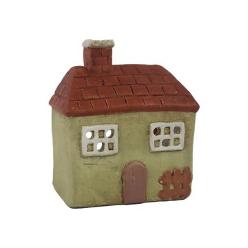 Rayher.	 Svečnik, hišica, zelena