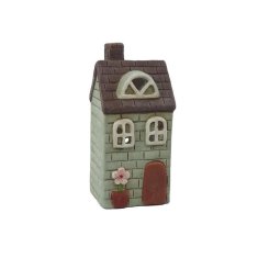 Rayher.	 Svečnik, hišica z rožico