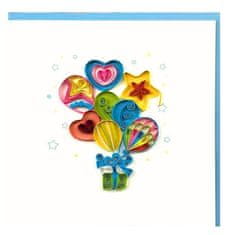 Rayher.	 Voščilnica Petit Petales, Darilo&baloni + kuverta