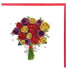 Rayher.	 Voščilnica Petit Petales, Šopek cvetja + kuverta