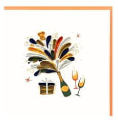 Rayher.	 Voščilnica Petit Petales, Šampanjec + kuverta