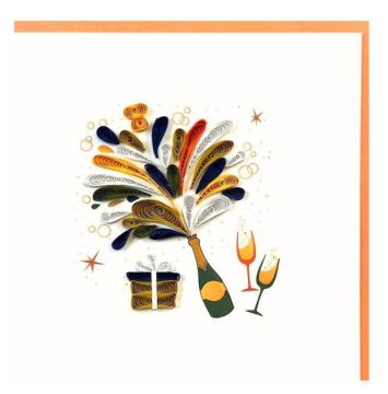 Rayher.	 Voščilnica Petit Petales, Šampanjec + kuverta