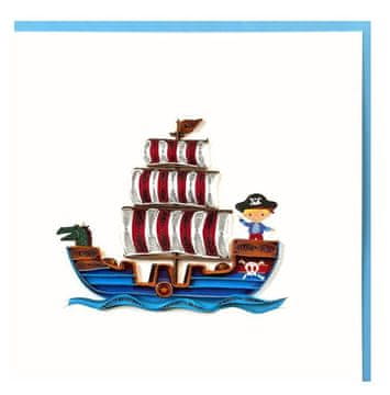 Rayher.	 Voščilnica Petit Petales, Pirat + kuverta