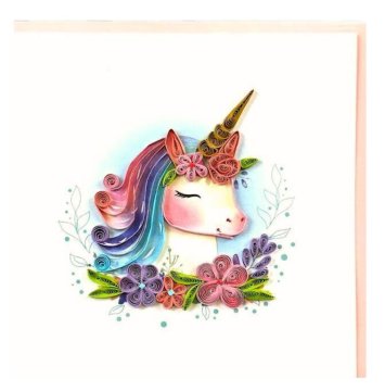 Rayher.	 Voščilnica Petit Petales, Samorog + kuverta