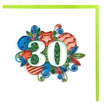 Rayher.	 Voščilnica Petit Petales, "30" + kuverta