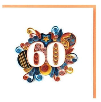 Rayher.	 Voščilnica Petit Petales, "60" + kuverta