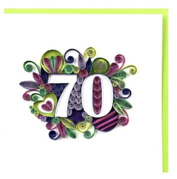 Rayher.	 Voščilnica Petit Petales, "70" + kuverta