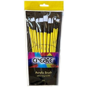 Rayher.	 Veliki set čopičev za akrilne barve Create