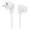 Goobay CEE 7/7 90° / IEC C13 90° 250V(AC) 3m bel kotni napajalni kabel