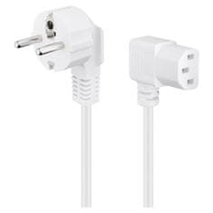 Goobay CEE 7/7 90° / IEC C13 90° 250V(AC) 3m bel kotni napajalni kabel