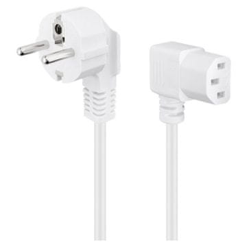 Goobay CEE 7/7 90° / IEC C13 90° 250V(AC) 3m bel kotni napajalni kabel