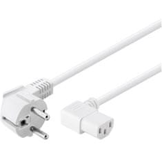 Goobay CEE 7/7 90° / IEC C13 90° 250V(AC) 3m bel kotni napajalni kabel