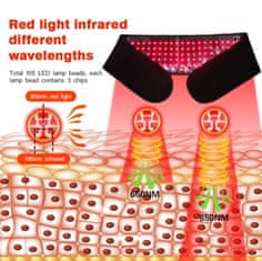 LUMOTHERA LED pas z rdečo svetlobno terapijo (660nm + 850nm) RED LIGHT THERAPY