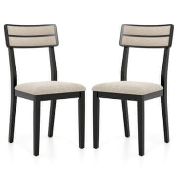 Northix Jedilni Stoli z Oblazinjenimi Sedeži in Nogami iz Kavčukovca