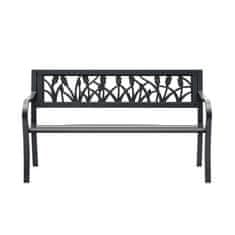 Aga Kovinska vrtna klop 125x53x77 cm