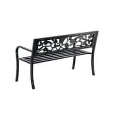 Aga Kovinska vrtna klop 125x53x77 cm