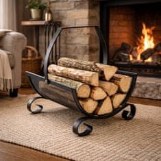 Aga Stojalo za drva z ročajem 38x33x38 cm