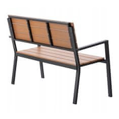 Aga Vrtna klop 118x54x77 Rjava