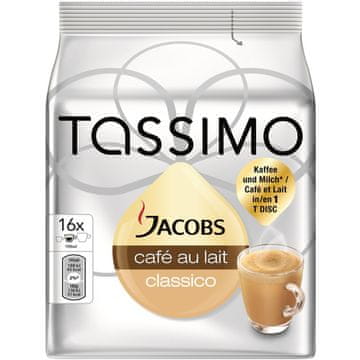 Kraft Kavne kapsule Tassimo Jacobs Cafe Au Lait 16 pcs