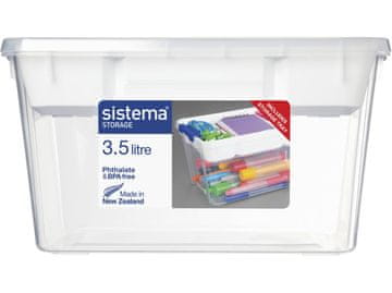 Sistema Storage Škatla za shranjevanje z odstranljivim pladnjem 3,5 l